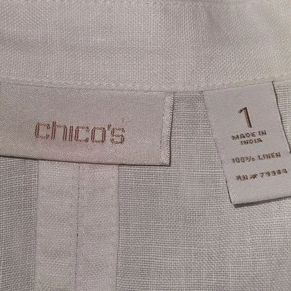 Chico's Linen jacket - Picture 3 of 4